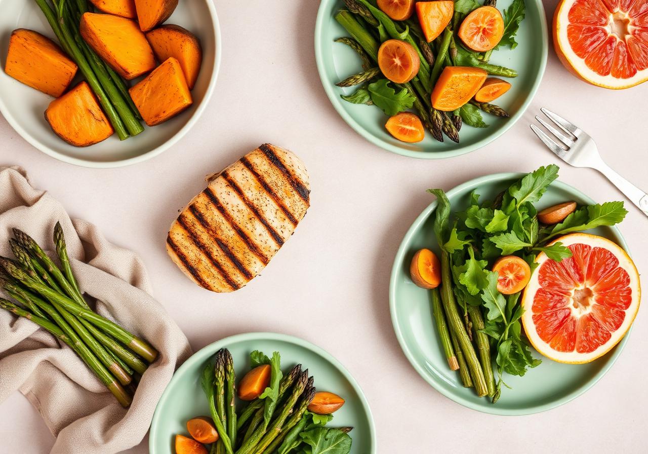 High-protein plates