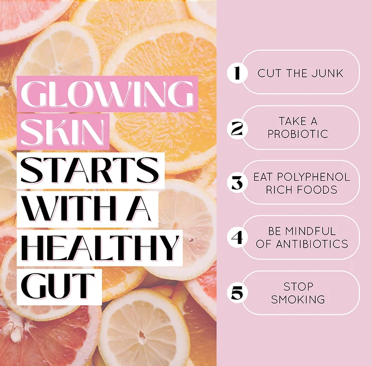 GLOWING SKIN STARTS WITH A HEALTHY GUT