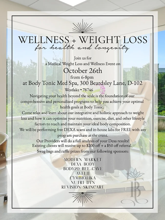 Wellness & Weight Loss Event for Health & Longevity in Austin, TX