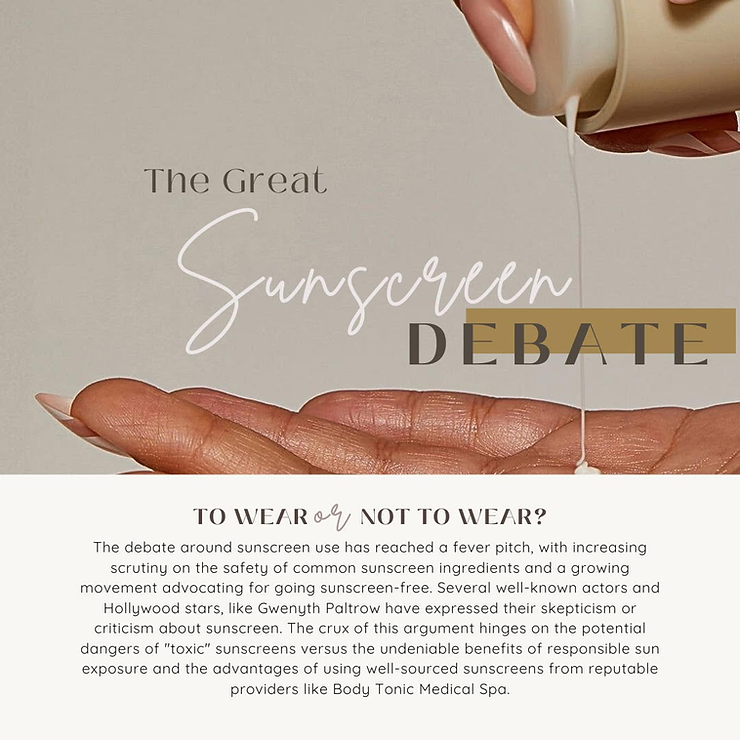 The Great Sunscreen Debate